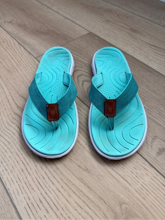 Kuailu Shoes - KuaiLu Light Teal Women's Comfort Flip Flop Sandals